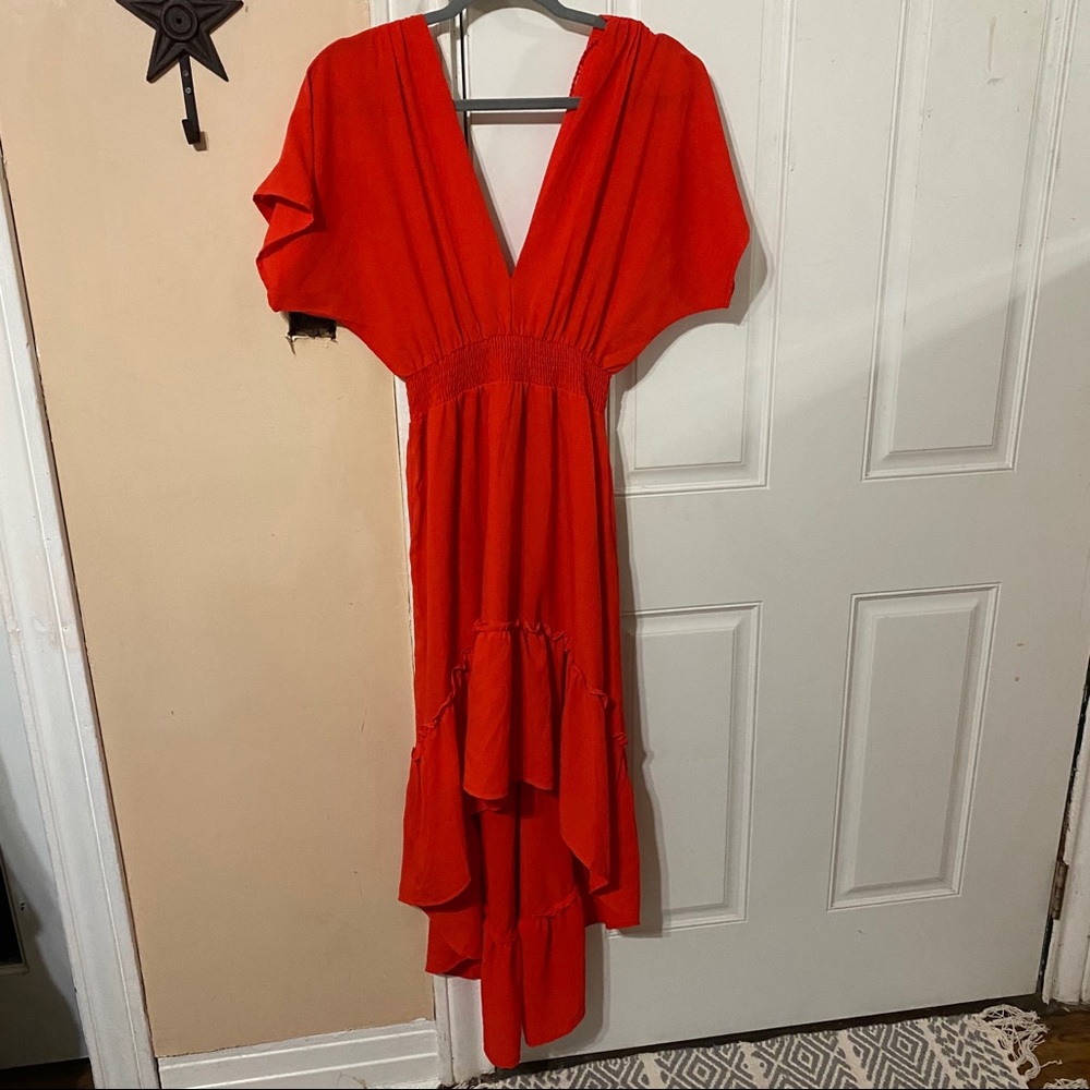 Flying Tomato high low red dress size medium
